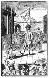 Satire van Dr. Rock, c.1740